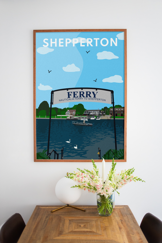 Shepperton Ferry, Nauticalia - Art Print