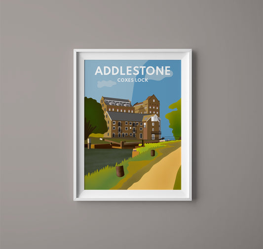 Coxes Lock, Addlestone - Digital Print