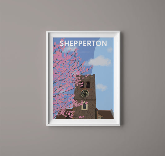Shepperton Church Square - Digital Print