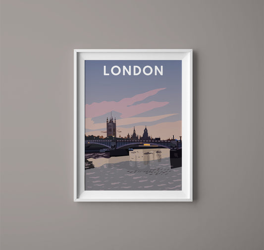 London Print - Lambeth Bridge
