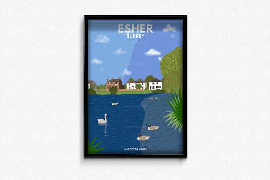 Esher, Surrey - Digital Print