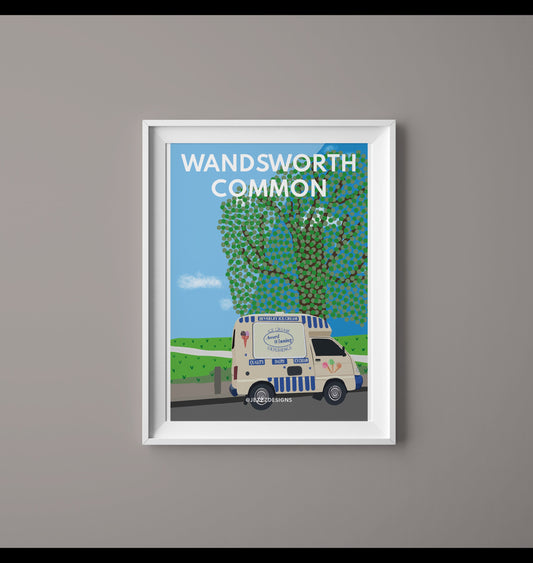 Ice Cream At Wandsworth Common - Digital Print