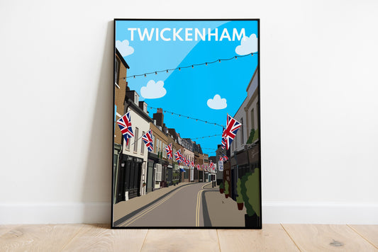 Twickenham, Church Street - Digital Art Print