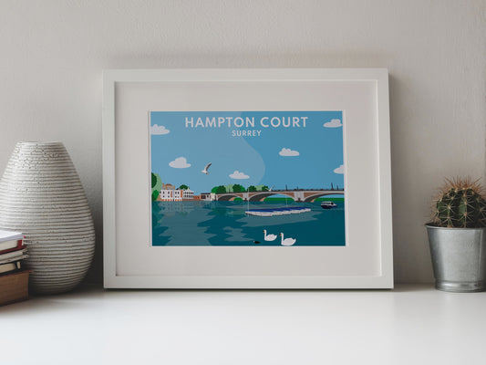Hampton Court, East Molesey - Digital Art Print