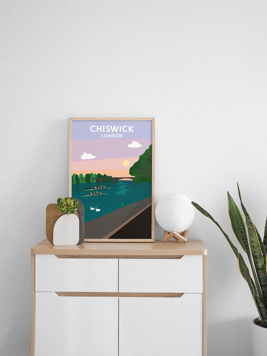 Chiswick River - Digital Art Print