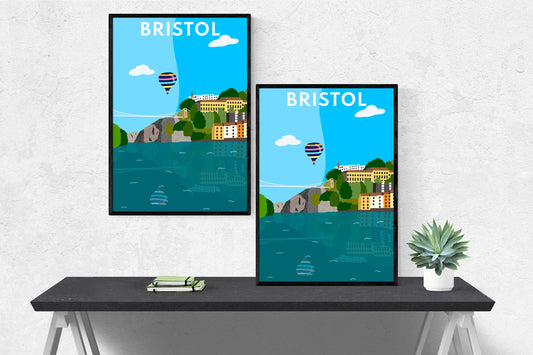 Bristol - Digital Art Print - Clifton Suspension Bridge - Bristol Print