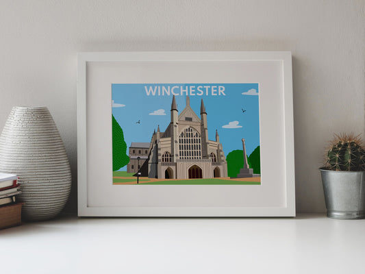 Winchester Cathedral - Digital Art Print