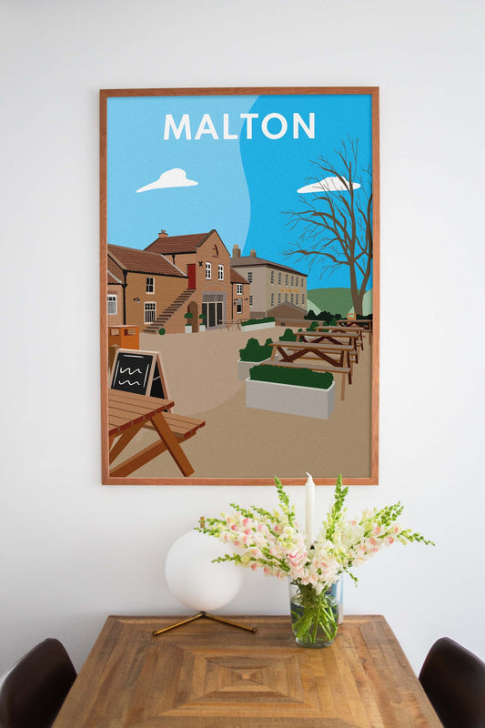 Malton, The Talbot Yard, Yorkshire - Graphic Art Print