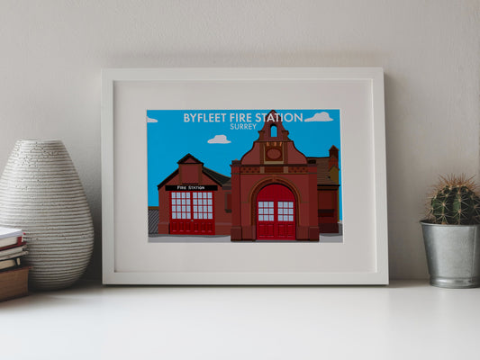 Byfleet Fire Station - Digital Print