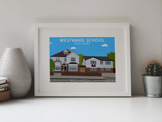 Westward Scool, Walton on Thames - Art Print