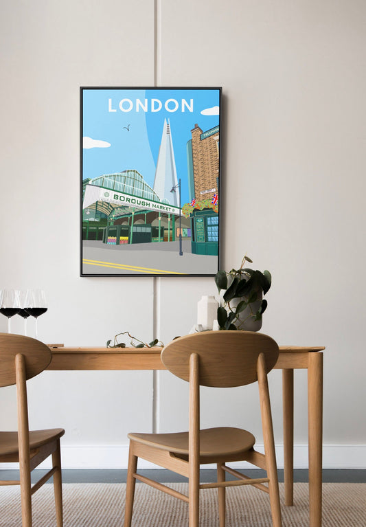 Borough Market, London - Digital Art Print