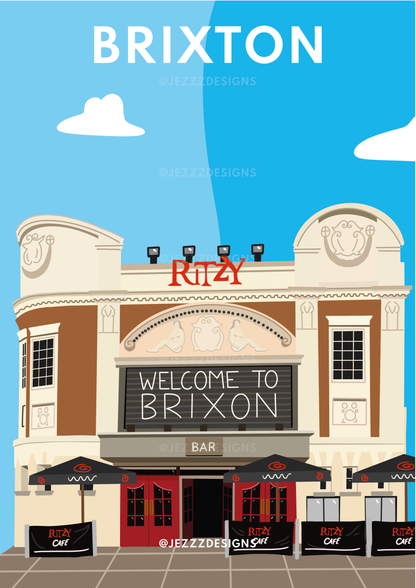 Ritzy, Brixton - Art Print