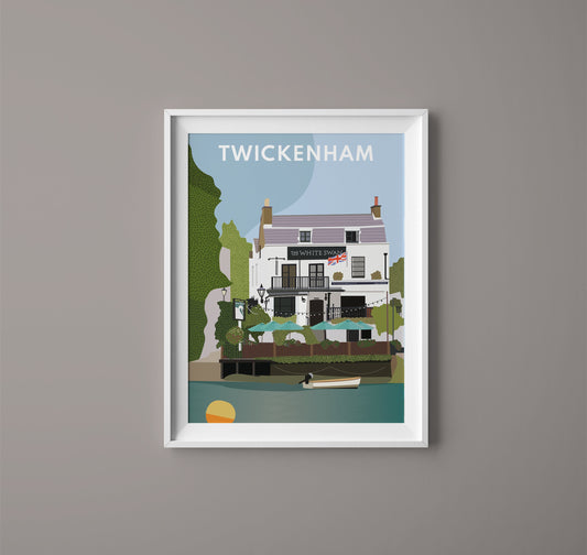 The White Swan, Twickenham - Digital Print