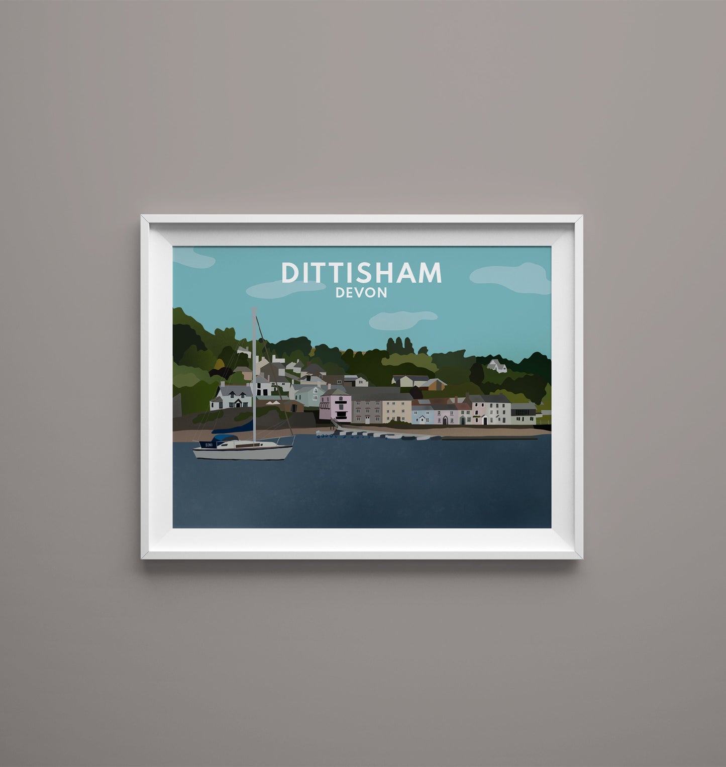 Dittisham Devon - Digital Print