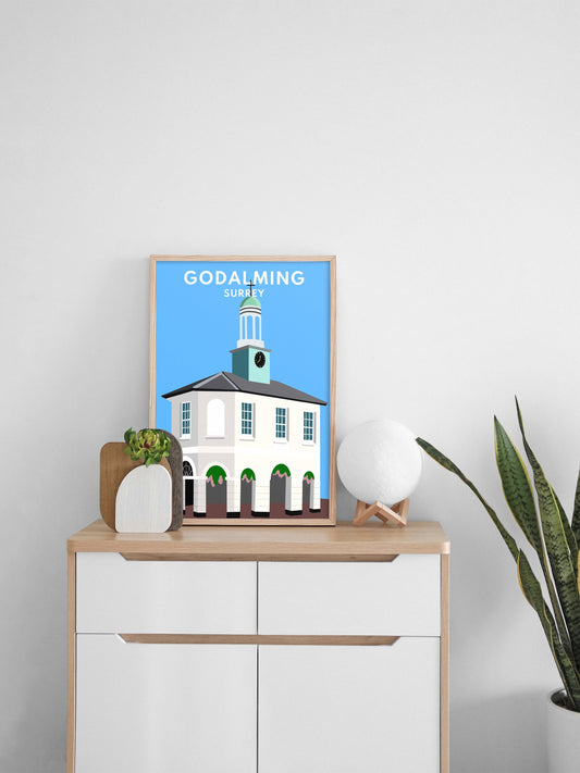 Godalming, Surrey - Graphic Art Print