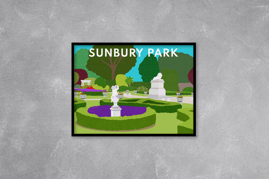 Sunbury Park, Sunbury On Thames, Walled Garden - Digital Art Print