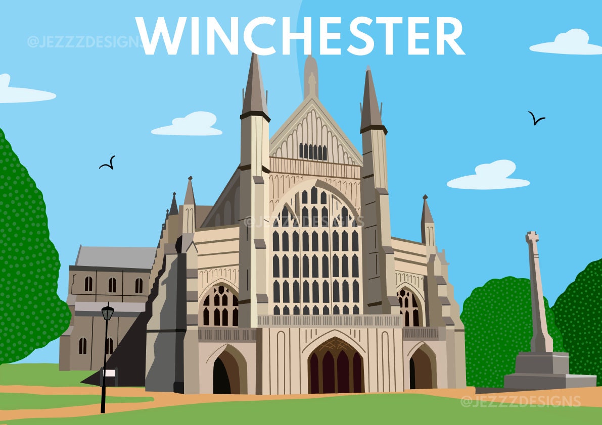 Winchester Cathedral - Digital Art Print