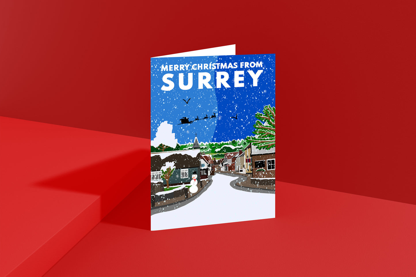 Surrey Christmas Cards  (Shere, Box Hill, Guildford, Shere & Farnham)