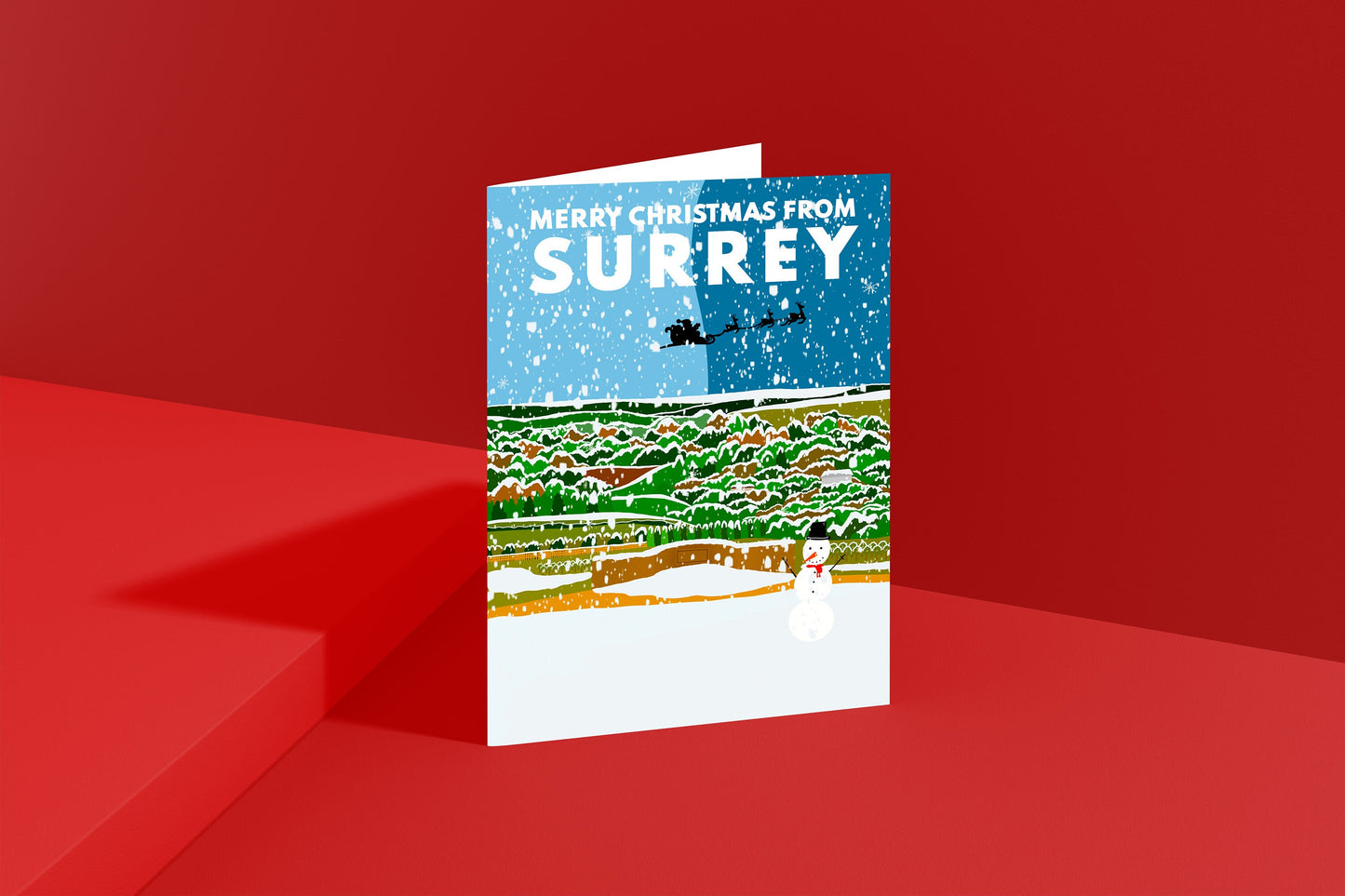 Surrey Christmas Cards  (Shere, Box Hill, Guildford, Shere & Farnham)