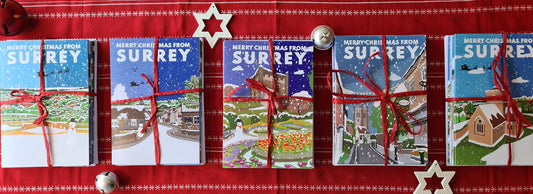 Surrey Christmas Cards  (Shere, Box Hill, Guildford, Shere & Farnham)