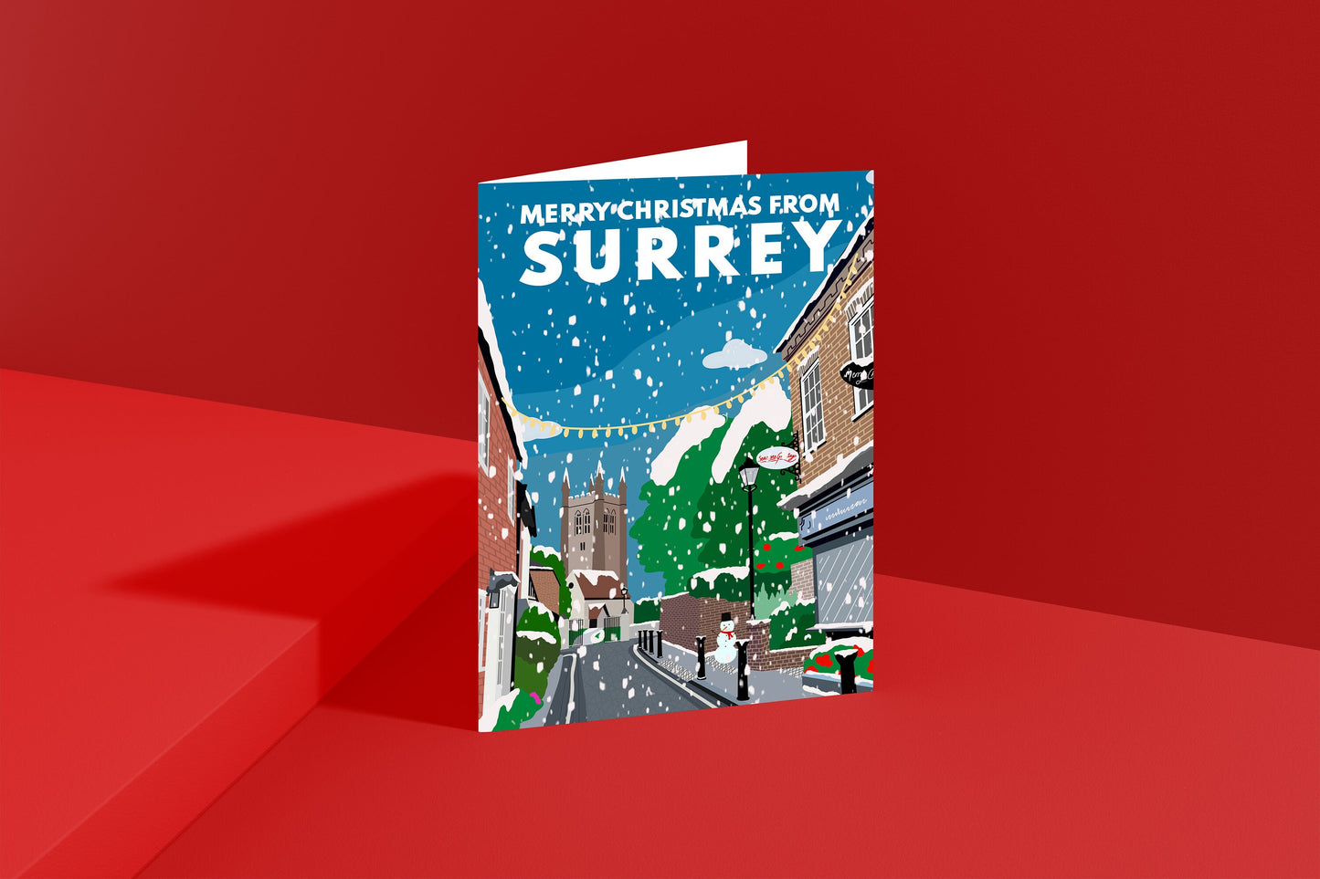 Surrey Christmas Cards  (Shere, Box Hill, Guildford, Shere & Farnham)