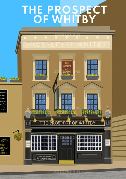 The Prospect of Whitby Pub, Wapping - Art Print