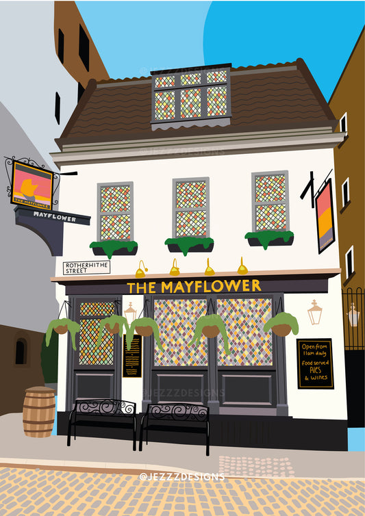 The Mayflower Pub, Rotherhithe - Art Print