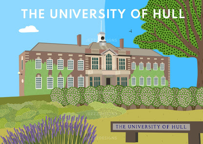 The University Of Hull - Digital Art Print