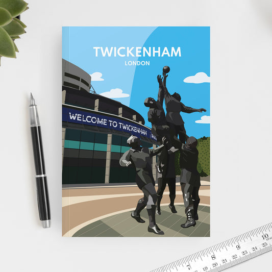 Twickenham Stadium London Notebook