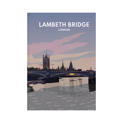 Lambeth Bridge London Notebook