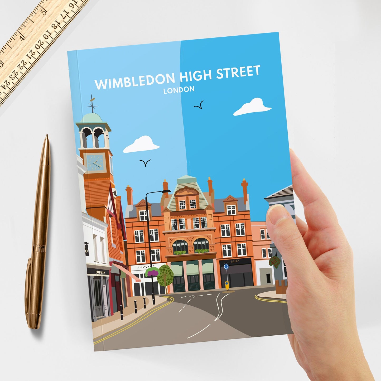 Wimbledon High Street London Notebook